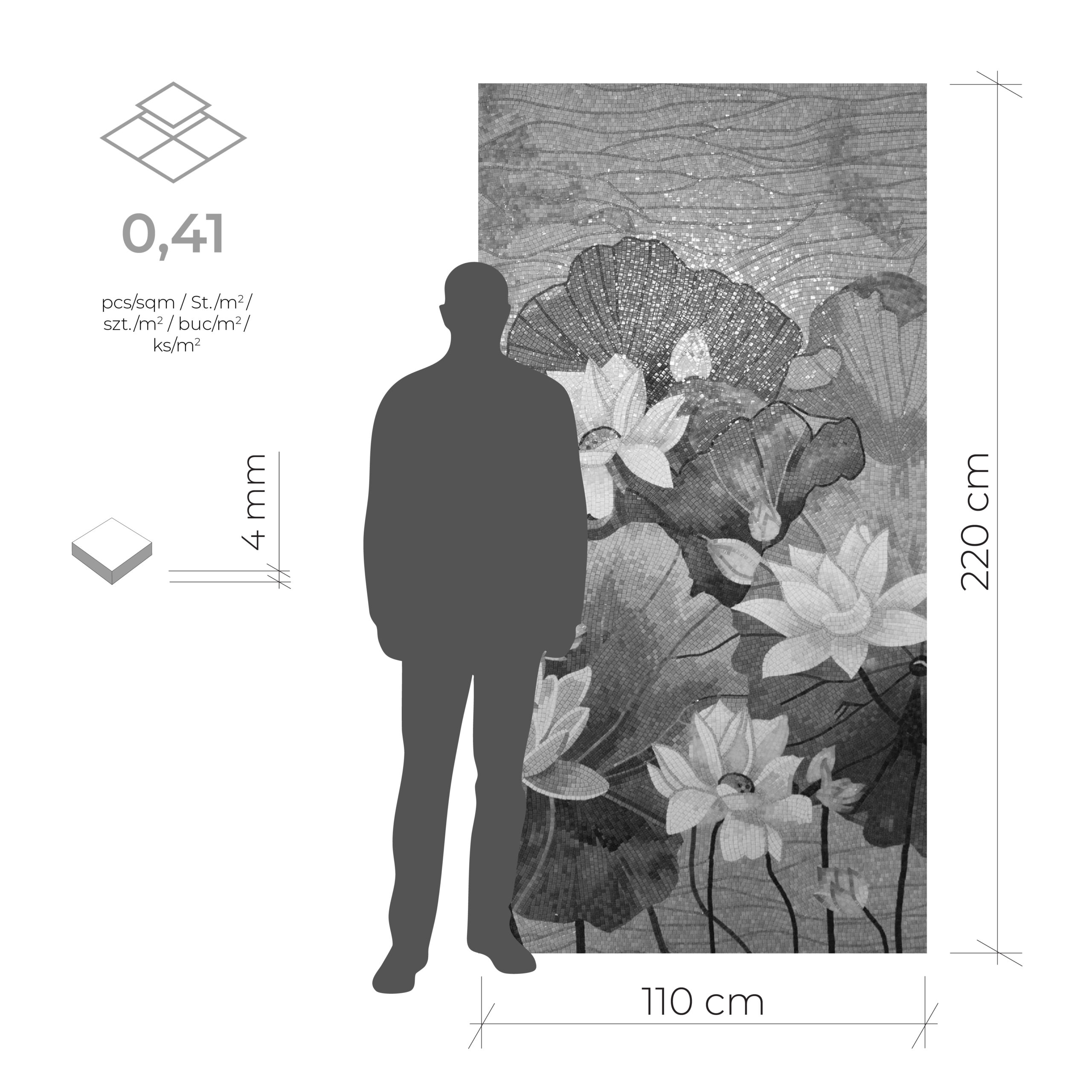 Lillies - 110x220 cm