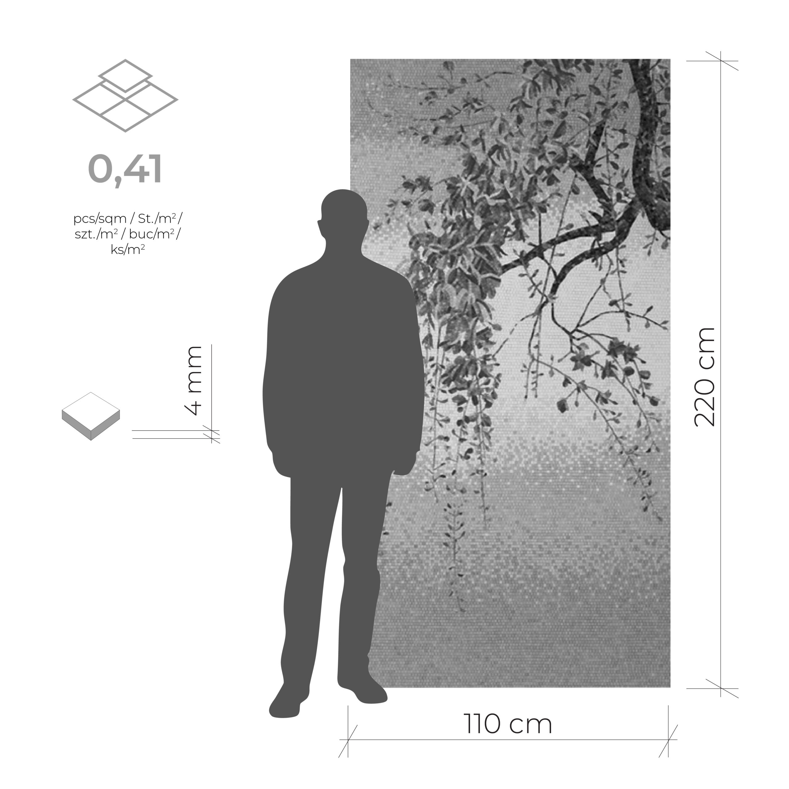 Wisteria – 110×220 cm